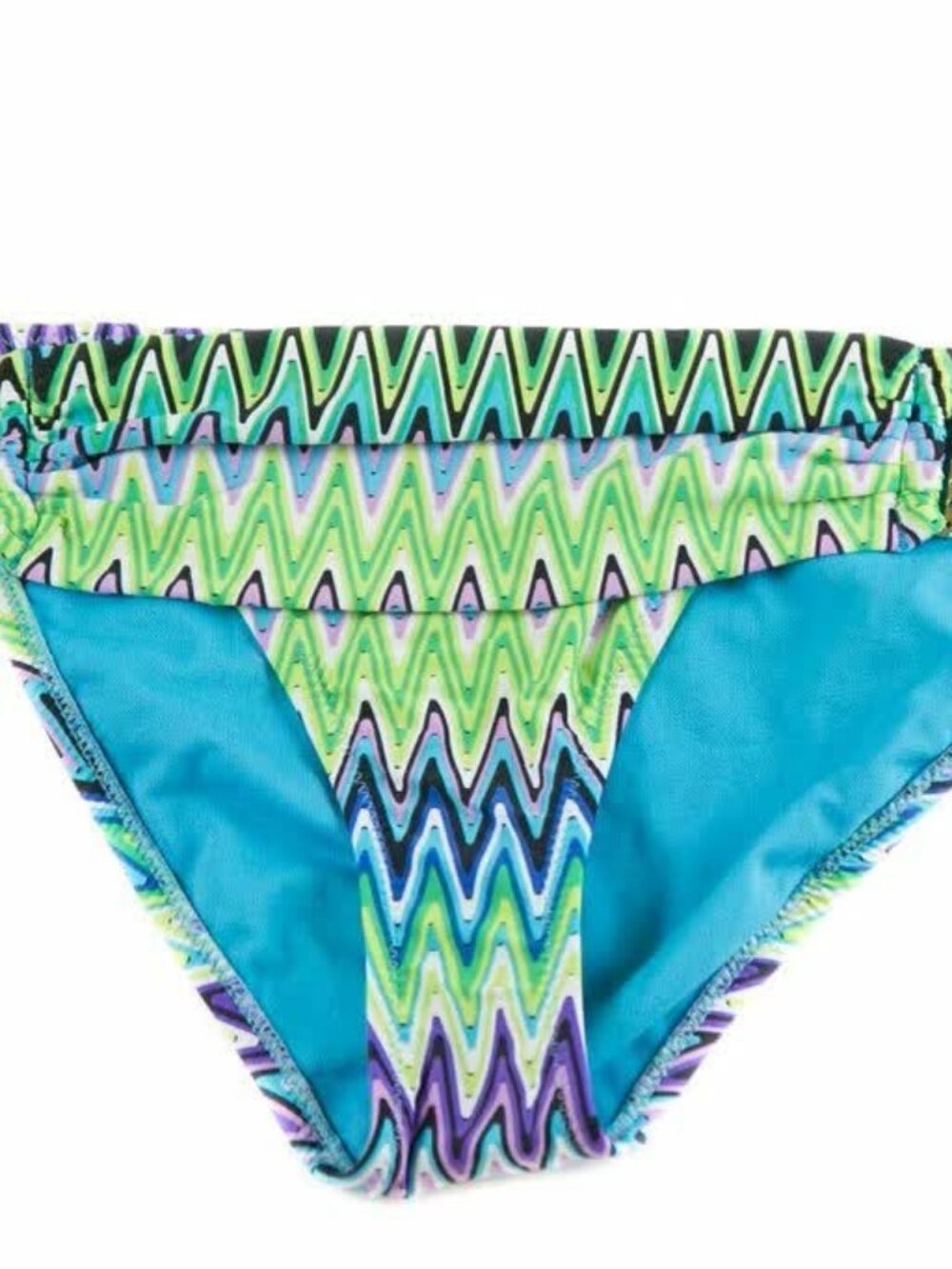 ABS ALLEN SCHWARTZ WOMEN'S BEADED TRIBAL MULTICOLORED BIKINI BOTTOM Size 12